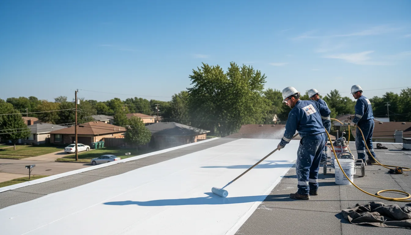 Commercial roof coating in Hostetter, PA near me
